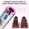 Fer à Boucler Automatique, Boucleur a Cheveux Portable Fer à Friser Sans Fil, Rechargeable USB, 6 Température/Minuterie, Bouc