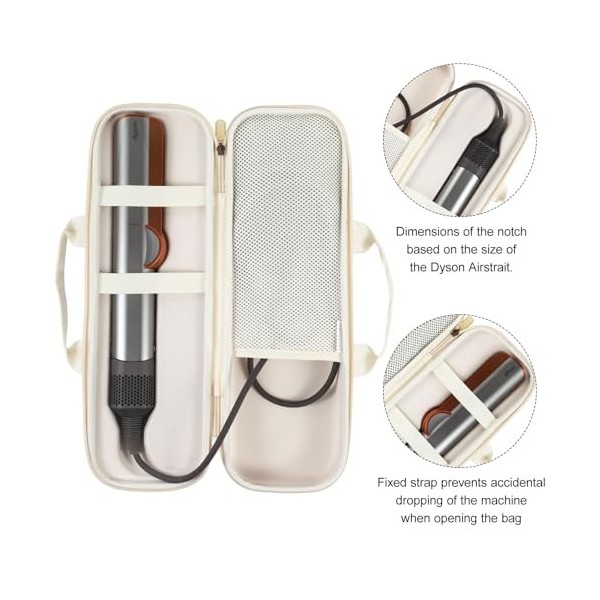 GENCAM Étui de transport pour Dyson Airstrait, Airstrait HT01 compatible avec Dyson, étui de voyage portable pour Dyson Airst