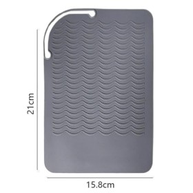 1 tapis en silicone résistant à la chaleur pour pinces à friser, tapis résistant à la chaleur pour fer à lisser, tapis de sup
