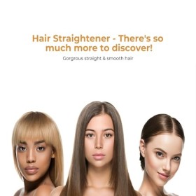 UKLISS Lisseur Professionnel à Plaques Larges Pour Cheveux Longs, épais ou Bouclés, Lisseur 2 en 1 Pour Boucler et Lisser, 30