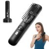 worahroe Brosse Lissante pour Cheveux, Lisseur Mini Lisseur de Cheveux à Ions Négatifs, Fer à Lisser Peigne Chauffant Peigne 