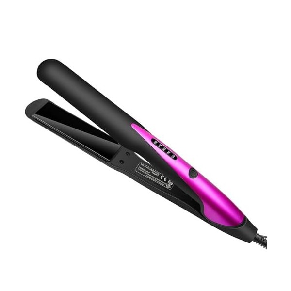 Lisseur Cheveux, 2 en 1 Lisseur Boucleur cheveux, Fer à Lisser de chauffage rapide, Plaque cheveux chauffe en céramique avec 