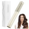 Brosse Lisseur et Boucler Cheveux Ionique, Banaone 2 en 1 Professionnels Hair Straightener Brush avec Protection Anti-Brûlure