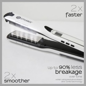 STYLANCE Lisseur Cheveux Vapeur, Lisseur Saint Algue,Steam Lustre Styler, Vapeur Ultra PuissantePeigne Amovible,Tous Types de