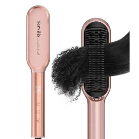 Terviiix Brosse à lisser les cheveux, fer à lisser, peigne chauffant, brosse chauffante, chauffe à 230℃ en 20 secondes, 14 ré