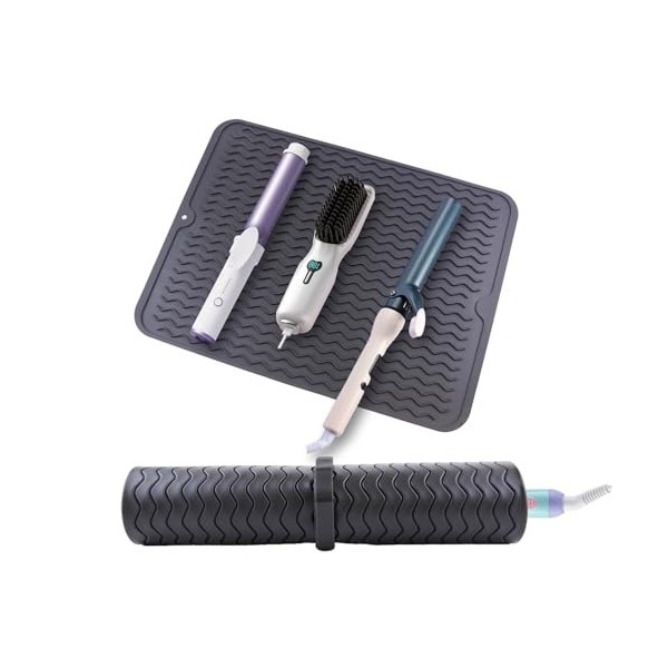 1 grand tapis en silicone résistant à la chaleur, 40 x 30 cm, grand tapis en silicone résistant à la chaleur, tapis de salon 