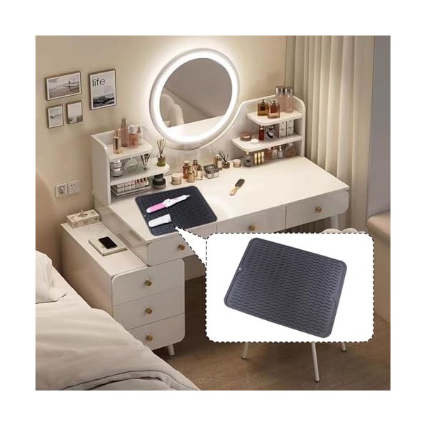 1 grand tapis en silicone résistant à la chaleur, 40 x 30 cm, grand tapis en silicone résistant à la chaleur, tapis de salon 