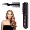 KBIBCK Brosse Lissante Pour Cheveux,Brosse à lisser Bella,Lisseur Cheveux Sans Fil,Brosse avec ÉCran 3 Température Réglable C