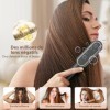 Brosse Lissante Pour Cheveux Ionique Lisseur Cheveux, Peigne Chauffant Professionnel Peigne de fer à lisser avec 9 Réglages d