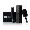 GHD - Coffret Noël Styler Platinum+ - Lisseur Cheveux Professionnel Noir , Brosse & Pochette incluses. Plus de brillance, Mo