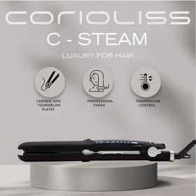 Corioliss C-Steam Lisseur Cheveux Professionnel Vapeur Traitement