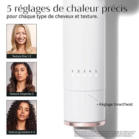 T3 Single Pass Wave 19 mm32 mm Baguette de Coiffage Conique Professionnelle avec cinq réglages de Chaleur et Baguette en Alli