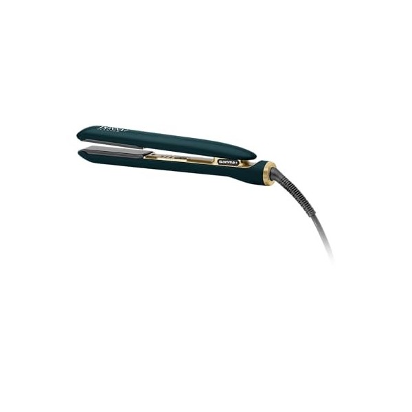 GAMMAPIU Fer à lisser pour femme, fer à repasser, céramique avec poudre de diamant, effet lisse à long, 3 températures, chau