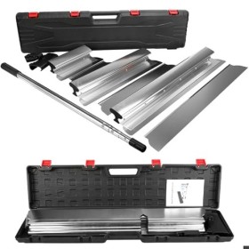 Memows Lame à Lisser en Acier Inoxydable avec Poignée dextension, Kit Lame à Lisser pour Plaquiste Skimming Blades Set Spatu