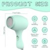 KUWUNG Mini Seche Cheveux, Portable Seche Cheveux Voyage 550W, Seche Cheveux Enfant, Faible Bruit Seche Cheveux de Voyage ave