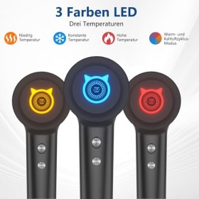 Seche Cheveux,200 Millions ionique Négatifs Seche Cheveux Professionnel,Moteur Haute Vitesse 110000 TR/Min pour un Séchage Ra