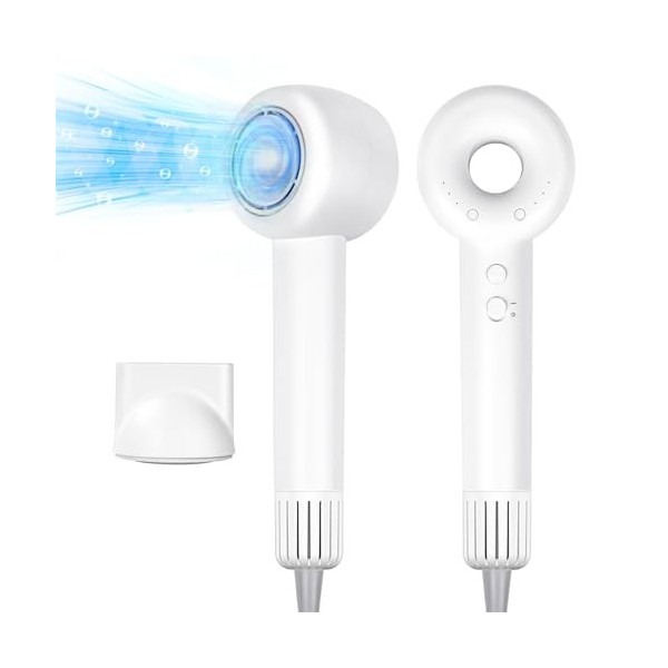 Flintronic Sèche Cheveux Professionnel, 500 Millions Dions Négatifs Hair Dryer, 110 000 t/m Moteur Haute Vitesse, 3 Vitesses