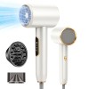 Sèche-cheveux Professionnel Ionique, Puissant et Léger Hair Dryer, 2400W Séchage Rapide, Répartition Uniforme de Chaleur, 3 T