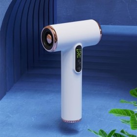 Sèche-cheveux de Voyage, Sèche-cheveux Réglable à 3 Vitesses, à Faible Bruit, 15 000 MAh, Rechargeable par USB, sans Fil, ave