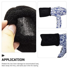 EXCEART Brosse À Cheveux Chaussette Diffuseur Éponge Chaussette Sèche-cheveux Protection Coupe-Vent Éponge Anti-brûlure Acces