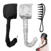 Lot de 2 diffuseurs en satin pour boucles - Capuchon diffuseur pour boucles - Capuchon diffuseur avec 1 peigne - Sèche-cheveu