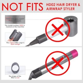 Couvercle de filtre extérieur magnétique de rechange pour sèche-cheveux Dyson Supersonic HD15 HD01 HD03 HD08, ouverture magné