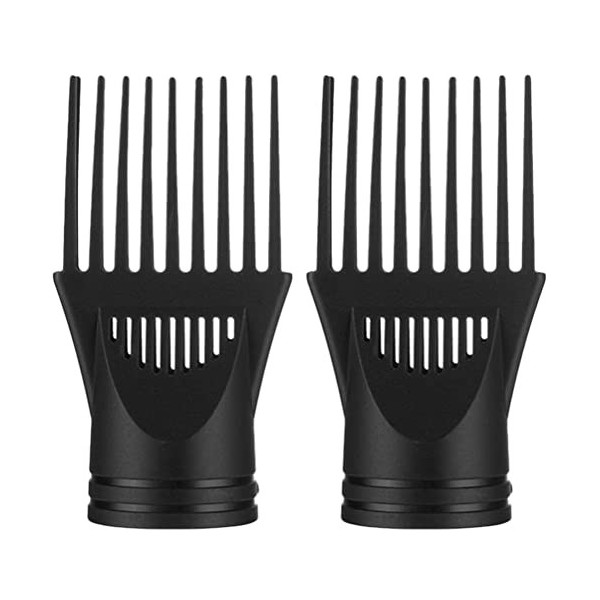 Mobestech Tuyere Lot de 2 peignes de sèche-cheveux universels pour sèche-cheveux concentrateur étroit en plastique