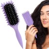 Brosse à cheveux bouclés, brosse à cheveux en poils de sanglier, brosse humide, brosse à cheveux démêlante, brosse à cheveux ...