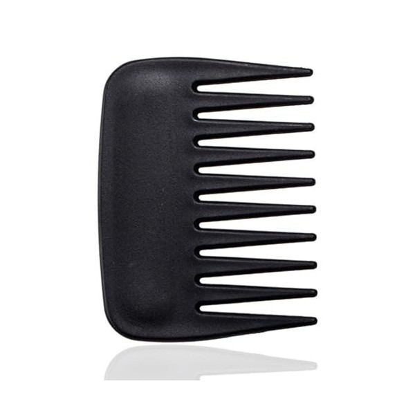 Lot de 2 peignes à dents larges pour homme - Peigne à dents larges - Antistatique - Peigne démêlant compact - Sans poignée - 