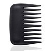 Lot de 2 peignes à dents larges pour homme - Peigne à dents larges - Antistatique - Peigne démêlant compact - Sans poignée - 