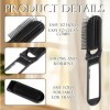 Petite brosse à cheveux pliable de voyage compacte avec miroir et pointe ronde en nylon pour femme et homme Mini brosse à che