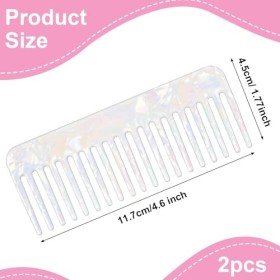 Peigne à dents larges, peigne à boucles, boucles naturelles, large peigne antistatique, peigne à cheveux à dents larges, peig