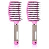 Lot de 2 brosses à cheveux humides pour femme, brosse à cheveux démêlante, brosse à cheveux humides et secs, brosse à cheveux...