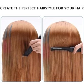 Lot de 2 peignes à dents fines pour femme, peigne à dents fines avec dents en métal, peigne à dents fines pour coiffure, salo