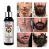 Huile de barbe pour la croissance de la barbe des hommes adoucissant la force hydratante cadeaux de remplissage de bas pour p