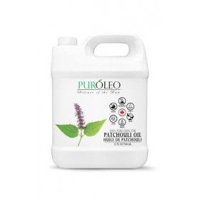 PUROLEO Patchouli Essential Oil 32 Fl Oz/946 ML Made In Canada Natural for Aromatherapy, Skin and Hair Care - Therapeutic G
