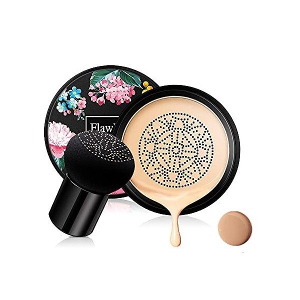 Champignon Tête Air Cushion CC Crème Fond De Teint Correcteur Maquillage Hydratant Brillant Pigment Fond De Teint Liquide, Ba