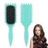 Brosse de définition de boucles, brosse à cheveux bouclés pour démêler, façonner et définir les boucles pour homme et femme -
