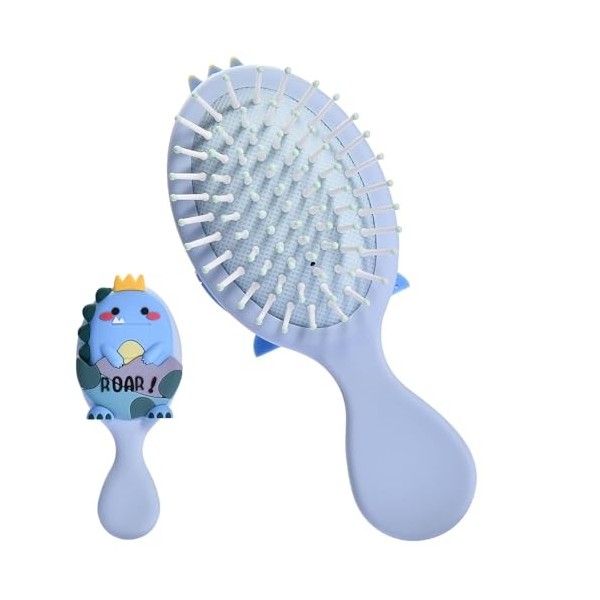 Brosse à cheveux dinosaure mignonne mini brosse démêlante couleur aléatoire brosse à cheveux pour enfants filles lissage mass