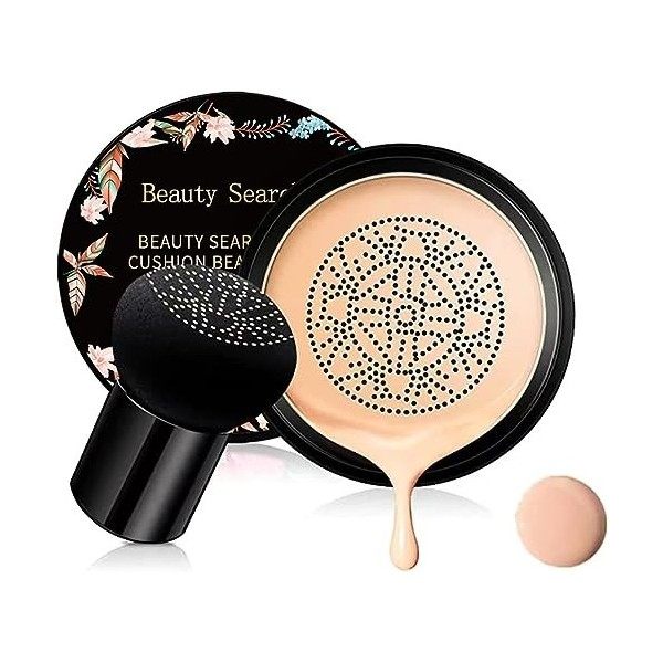 Champignon Tête Air Cushion CC Crème Fond De Teint Correcteur Maquillage Hydratant Brillant Pigment Fond De Teint Liquide, Ba