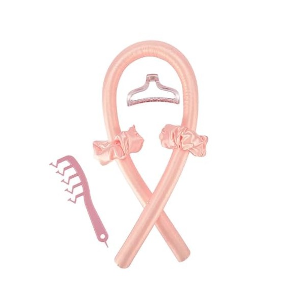 Bandeau éponge sans chaleur, bandeau haute résilience, bigoudi soyeux avec épingle à cheveux, boucles sans chaleur, bandeau p