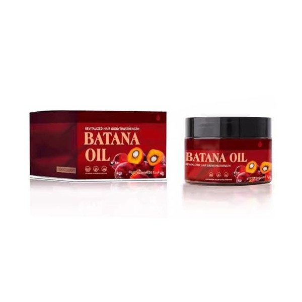 Batana Oil Hair Treatment, Hydrate et Répare les Racines, Crème Batana, Thicker And Fuller Hair, Convient à tous les types de
