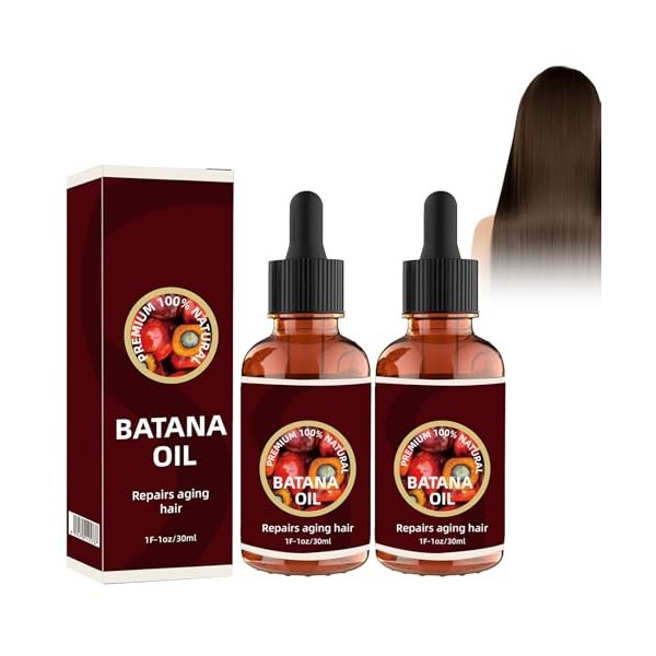 Centella Clean 2PC Huile De Soin Capillaire Batana,Huile De Batana 100% Naturelle Et Pure,Huile De Batana Pour La Croissance 