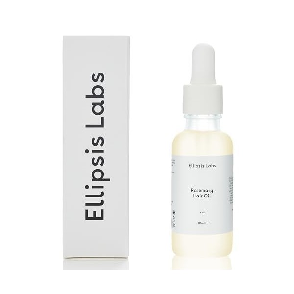 Huile de Romarin pour Cheveux par Ellipsis Labs – Huile Végane Stimule la Croissance, Nourrit, Renforce, Apaise le Cuir Cheve