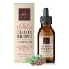 Huile de Ricin Bio 100ml - Pure, Naturelle, Pressée à Froid - Castor Oil pour Soin Cheveux, Cils, Sourcils, Ongles, Barbe - S