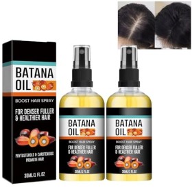 Grgowe 2Pc Huile De Batana Pour Cheveux,Huile De Batana Organic For Growth Hair,Huile De Batana Bio Pour La Croissance Des Ch