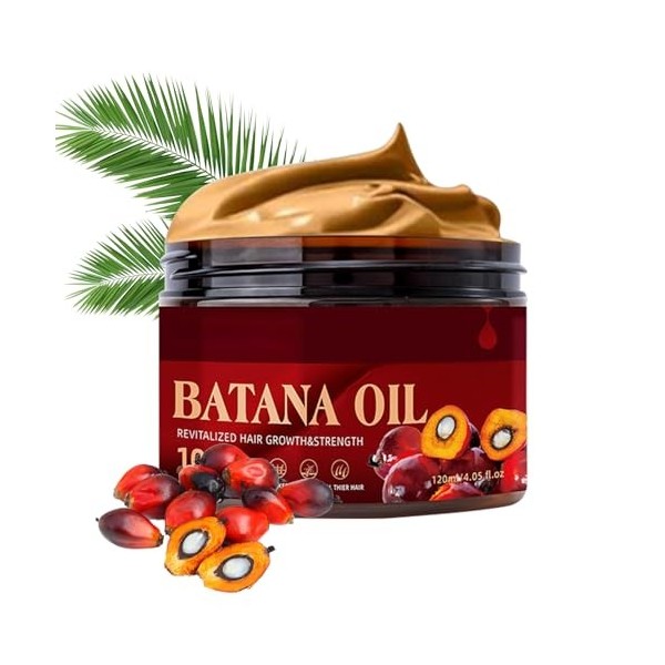 Huile de Batana, Crème Capillaire Batana, 100% Naturel Pur Non Raffiné Huile de Batana, Prévenir la Perte de Cheveux, Croissa