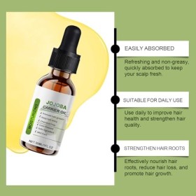 Soins des Cheveux et Huile, 2Pcs Huile Capillaire de Jojoba, Huile Capillaire pour une Pousse des Cheveux Très Rapide, Nourri