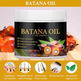 Lot de 2 huiles de batana, huile de batana naturelle biologique pour la croissance des cheveux, améliore la croissance des ch