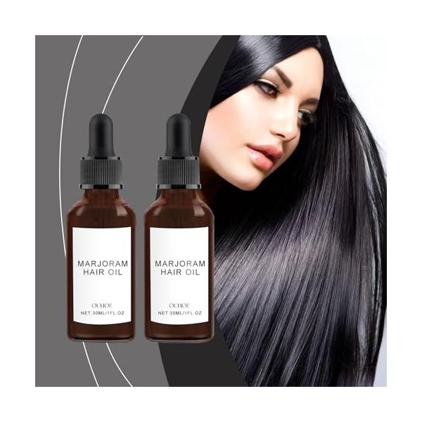 Huile de romarin Lot de 2 huiles capillaires au romarin Huile de romarin pour cheveux Huile de romarin adaptée pour favoriser